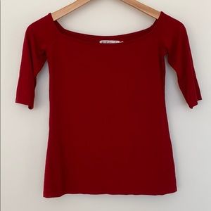 FIGHTING EEL off the shoulder top